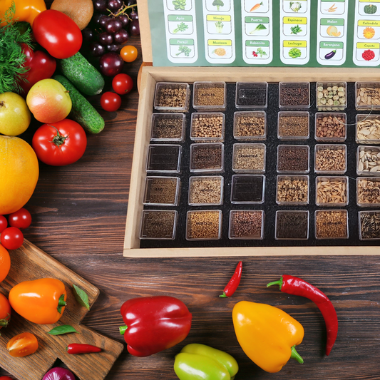 Caja Premium de Semillas Orgánicas 🌿 |  30 Variedades para Cultivar en Casa